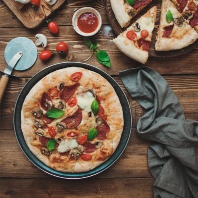 ظرف پخت پیتزا تکنو مدل PizzaPan سایز 34