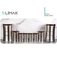سرویس آشپزخانه 8 پارچه کمر باریک استیل درب طلایی لیماک