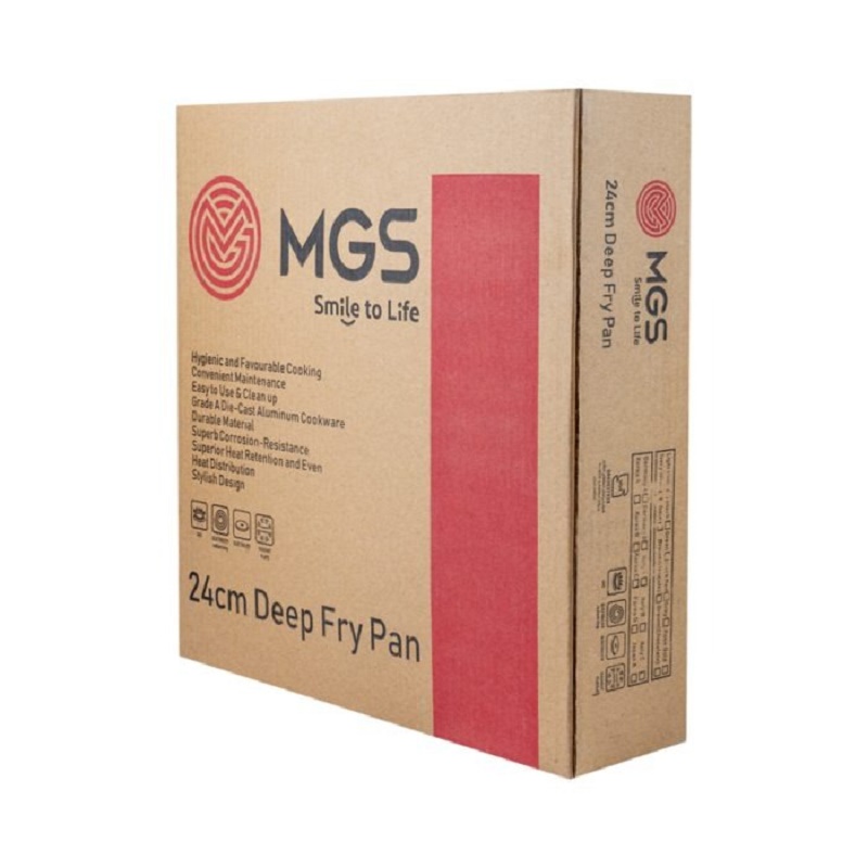 تابه سایز 24 تک دسته گرانیت طرح ایتالیا B مشکی ام جی اس - Image 3