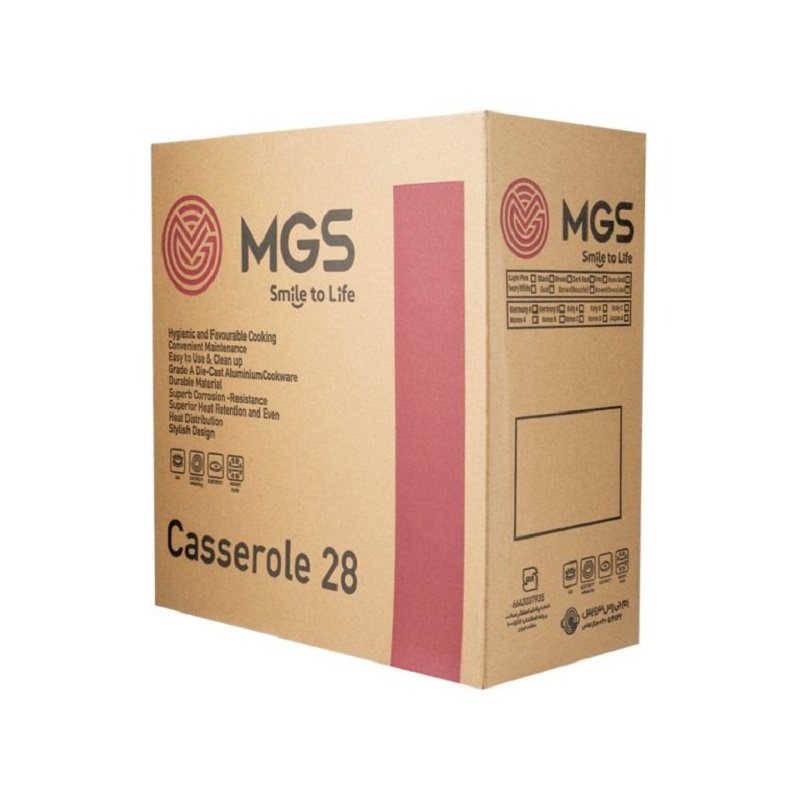 قابلمه سایز 28 گرانیت طرح ایتالیا B مشکی ام جی اس - Image 6