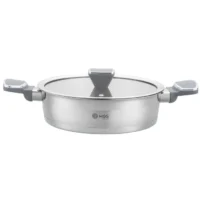 تابه سایز 24 استیل دو دسته مدل PS5130 ام جی اس